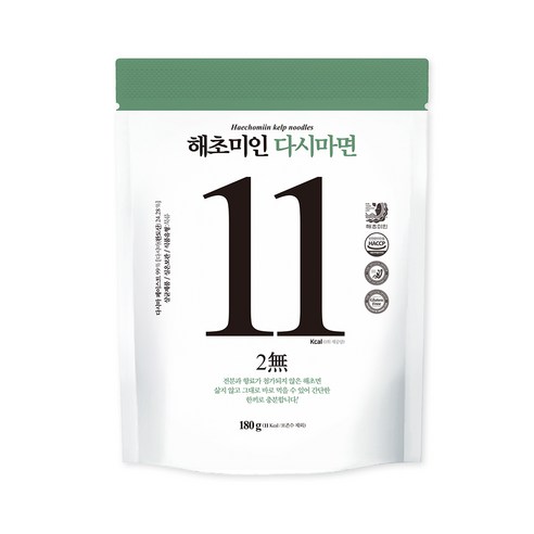 해초미인 다시마면 10인분 세트(다시마면 10봉 + 비빔소스 5봉 + 물냉면소스 5봉)