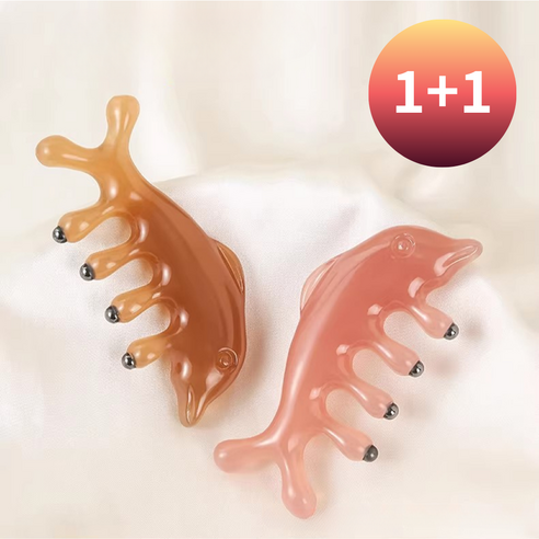 마마마켓 자석 두피 마사지 괄사 세트, 혼합, 2개