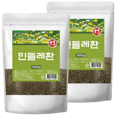 무첨가 국산 민들레환 대용량, 2개, 500g