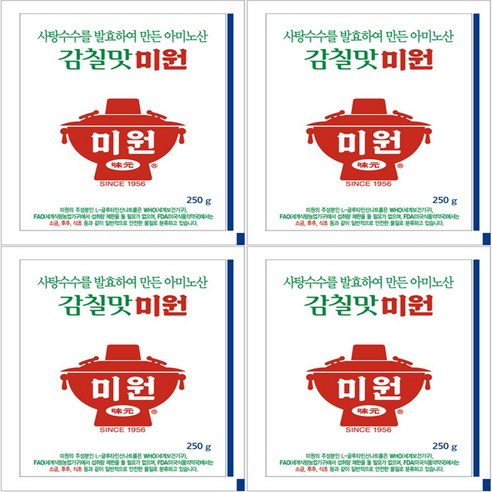 청정원 감칠맛 미원 250g x 4개, 250g, 4개