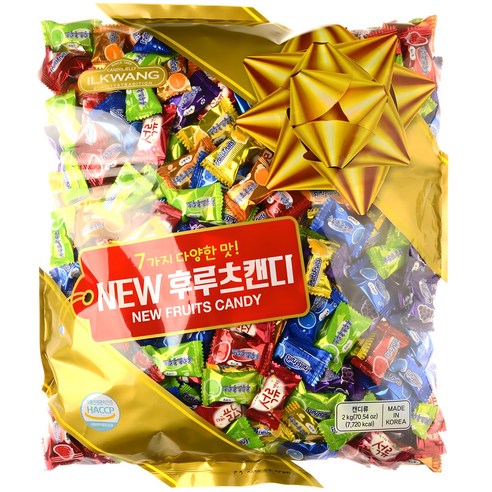 일광제과 뉴 후루츠 캔디 7가지맛, 2kg, 1개