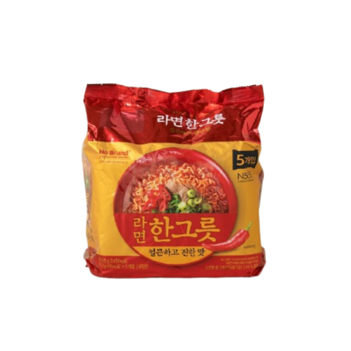 노브랜드 라면한그릇 얼큰한맛 115g