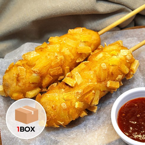 감자 포테이토 마약 핫도그 업소용 대용량 70개, 1개, 100g