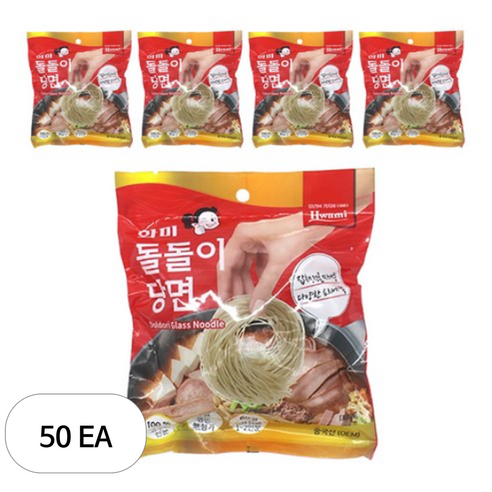 화미 돌돌이 당면, 50개, 60g