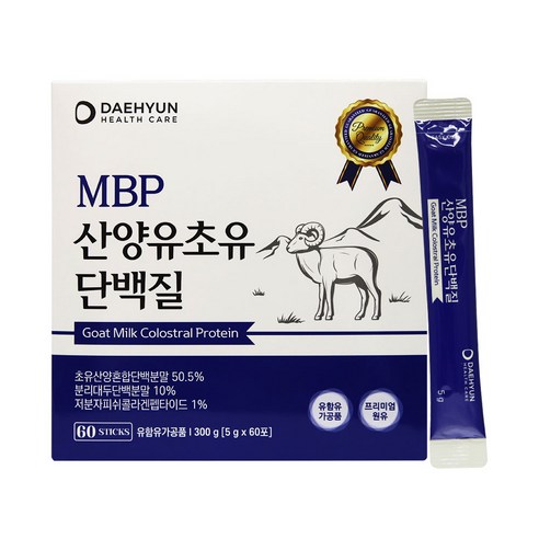 대현헬스케어 MBP 산양유초유 단백질 60스틱 프리미엄 원유