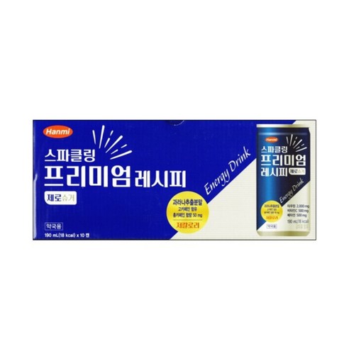 한미헬스 사이언스 스파클링 프리미엄 레시피 제로슈가 음료