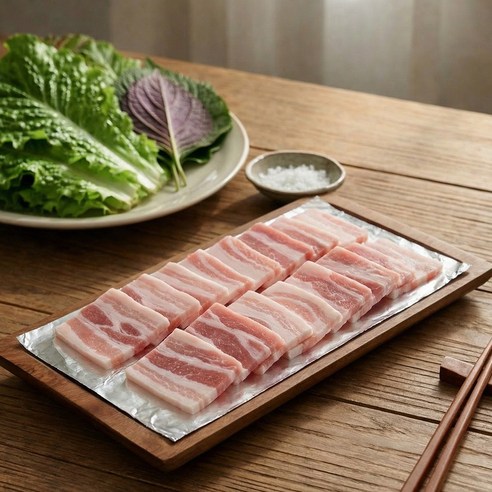 한돈 냉동삼겹살 1kg (구이용,바베큐용), 2개, 500g