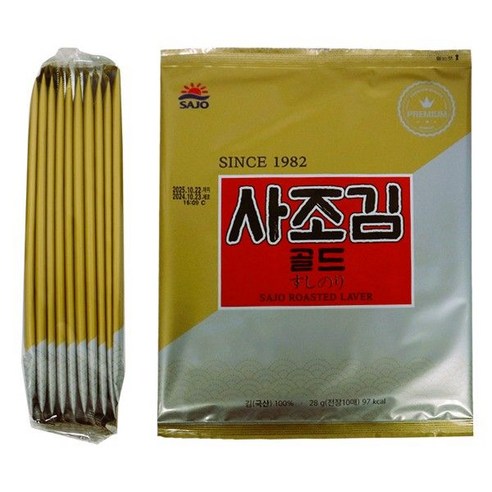 사조김골드 김밥용김28g 10봉