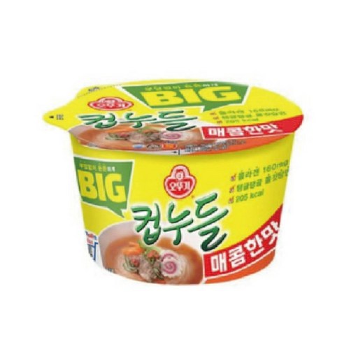 오뚜기 빅컵누들 매콤한맛 61g