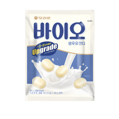 오리온 바이오 생우유 캔디, 99g, 14개