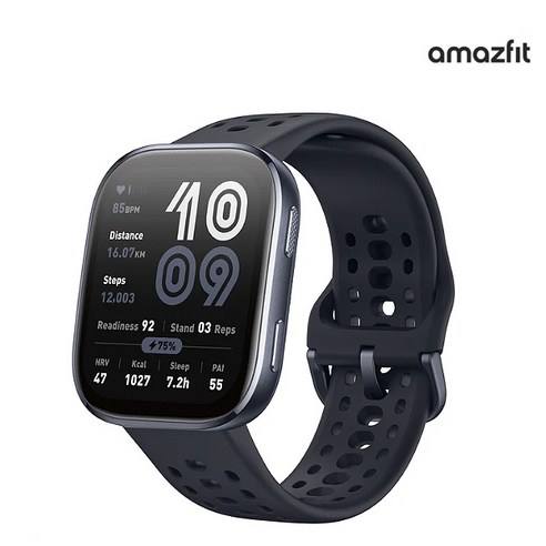 어메이즈핏 빕6 (1.97인치 대형 AMOLED 디스플레이)Amazfit_Bip 6-블랙-ISK