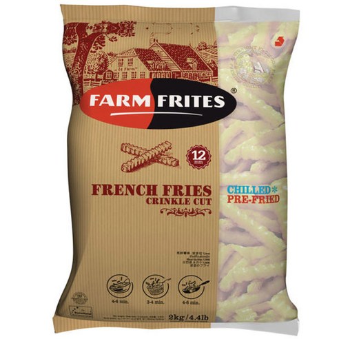 팜프리츠 프렌치 후라이 크링클컷 2kg 주름감자 냉동