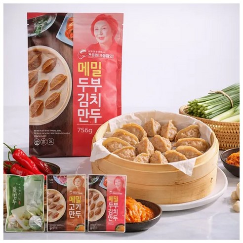 [MJ-STORY] 조정애 만두명인 명품메밀만두, 1박스, 2.372kg