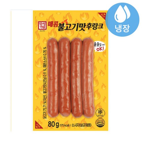 한성 매콤 불고기맛 후랑크 80g 아이스박스
