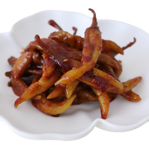 [여우마을 수제반찬] 촌스러운 양념고추장아찌 업소용 고추장아찌, 4kg, 4개