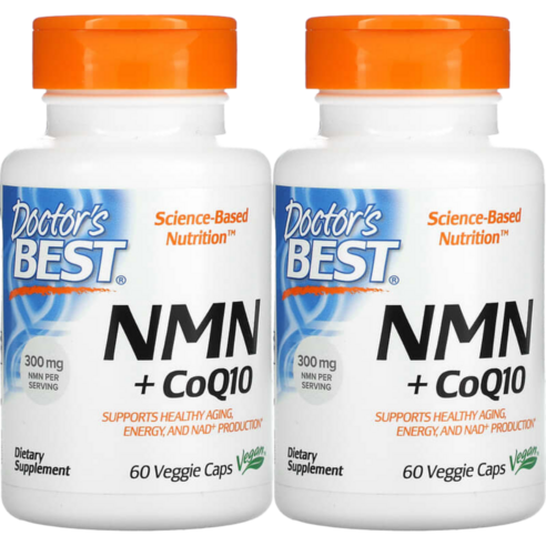 [2병] 닥터스베스트 NMN 300mg 60캡슐 엔엠엔 코엔자임 Q10 유비퀴논 효과
