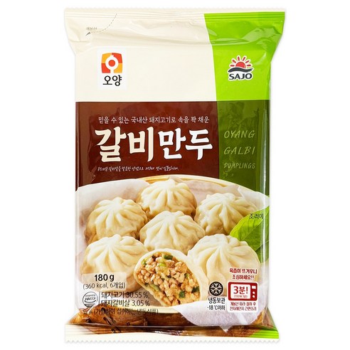 사조오양 육즙가득 갈비만두 180gx10봉