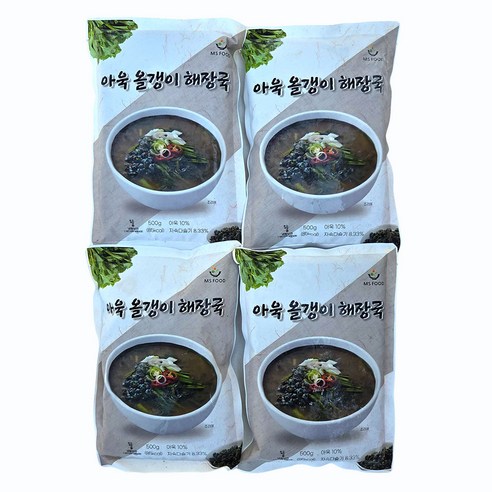 새마원 아욱올갱이 해장국 500g 다슬기 즉석식품 간편요리, 4개, 500g