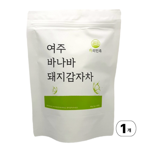 차의민족 여주 바나바 돼지감자차, 1개, 40개입, 40g