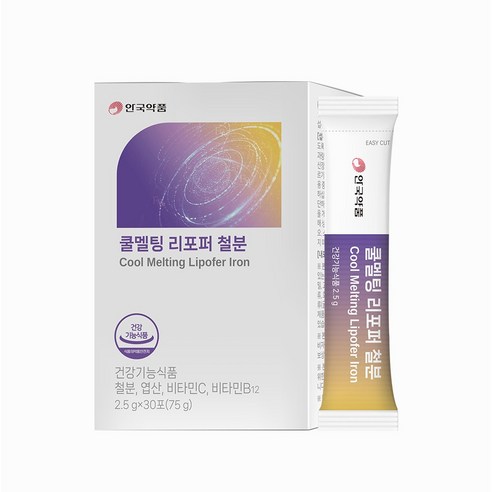 안국약품 쿨멜팅 리포퍼 철분, 1개, 30회분
