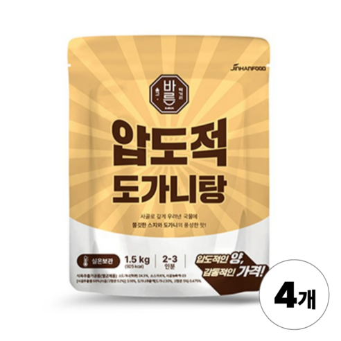진한식품 압도적 도가니탕, 4개, 1.5kg
