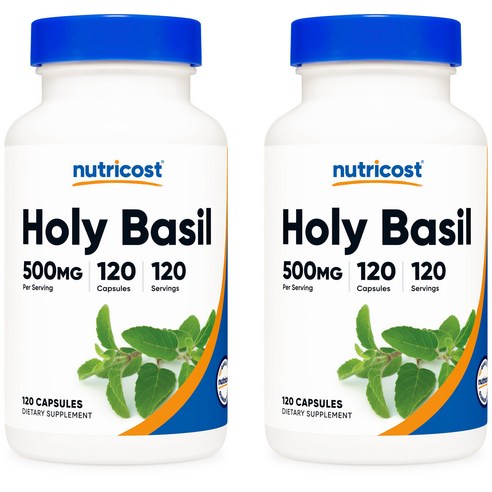 뉴트리코스트 홀리 바질 500mg 120캡슐, 2개, 120정