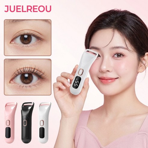 JUELREOU 속눈썹 고데기 히팅뷰러 3단계 온도 감온변색 실리콘 스트립