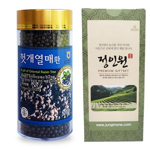 헛개열매환 속체환제조업체 haccp인증업체 약국판매제품 국내제조, 2개, 270g