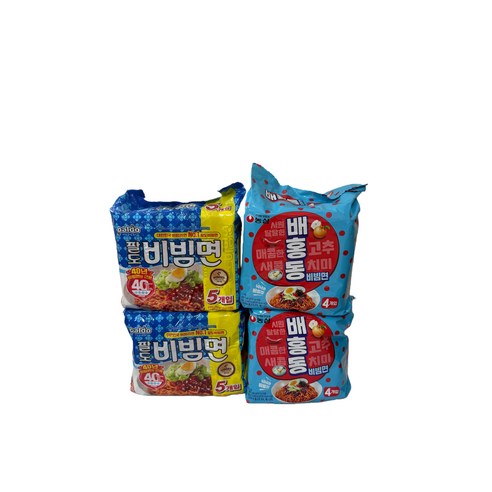 (장우) 팔도 비빔면 10봉 + 농심 배홍동 8봉, 18개