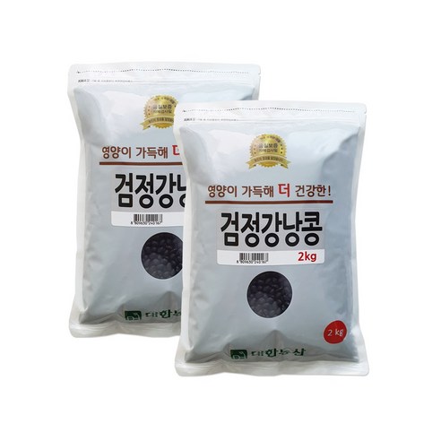 대한농산 검정강낭콩 4kg (2kgx2봉)