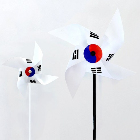 키움아트 태극기바람개비 DIY만들기, 태극기바람개비22cm(벌크포장)