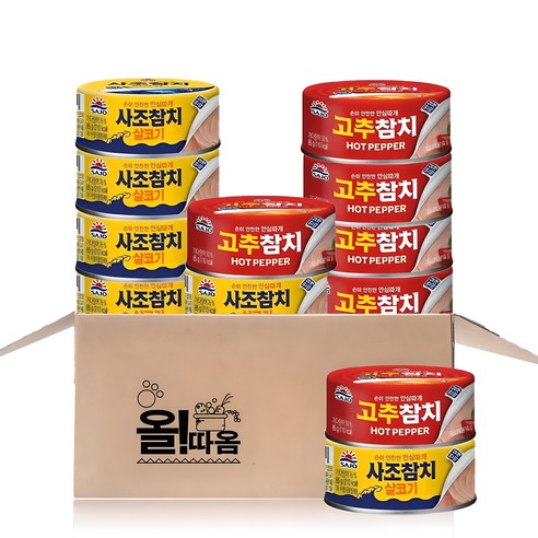 사조 살코기참치 85g 6개 + 고추참치 85g 6개, 85g, 1세트