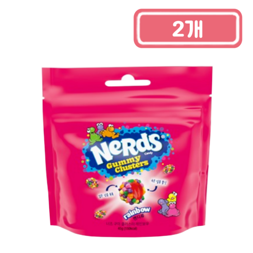 너즈 구미 클러스터 레인보우, 45g, 2개