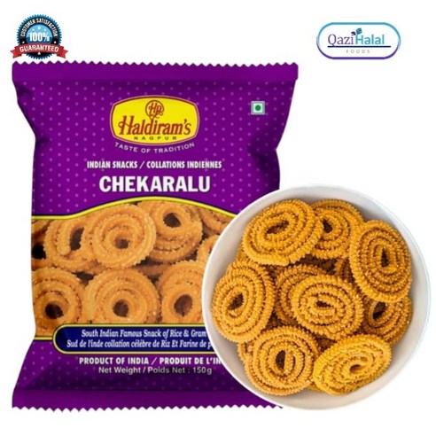 Haldirams Chekaralu South Indian Rice and Gram Flour Snack 할디람 체카라루 남인도식 쌀가루 병아리콩 스낵