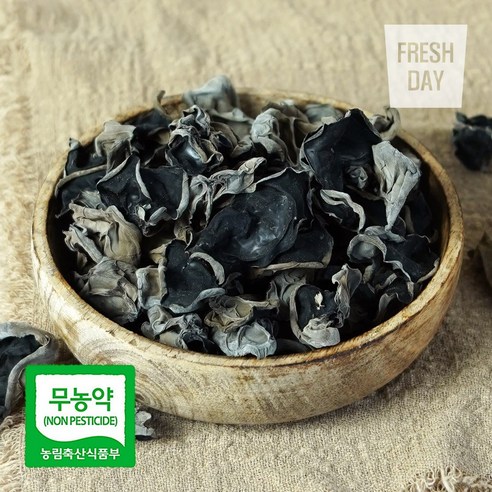 [프레시데이] 국내산 무농약 프리미엄 건 목이버섯 정품, 2개, 100g