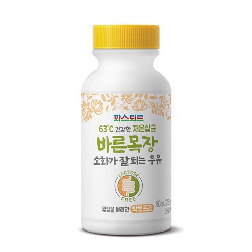 파스퇴르 바른목장 소화가 잘 되는 우유 180ml 6개, 180ml, 6개
