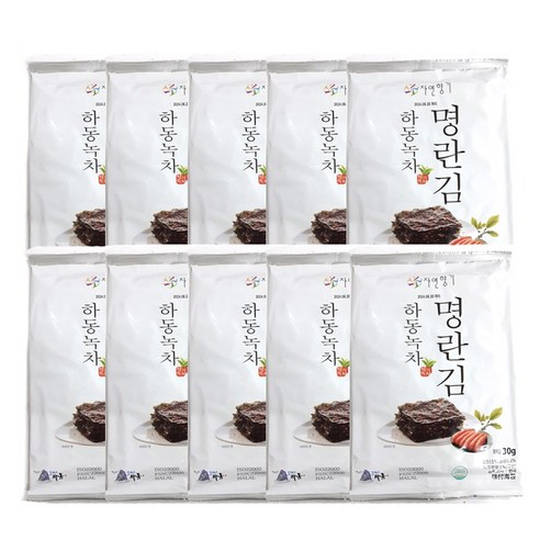 벌크 소금대신 명란 녹차 뿌린 하동녹차 명란 전장김 30g 10봉