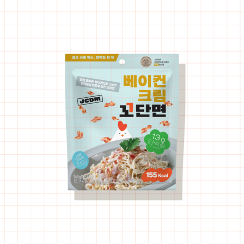 JCDM 베이컨 크림 꼬단면 140g 5EA