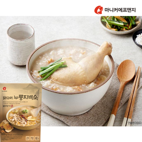 마니커(냉장)-닭다리 누룽지백숙 600g, 4개, 600g
