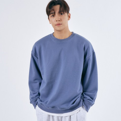 엘엑스티 남자 맨투맨 오버핏 무지 헤비쭈리 720g 면100% 국내생산