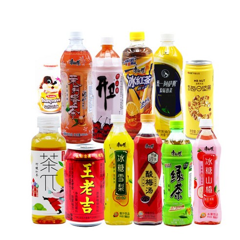 중국음료수 빙탕쉐리 왕로길 캉스푸 차파이 중국식품, 500ml, 15개