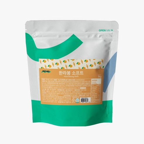 민트라벨 한라봉 소프트 파우더 1kg I 소프트 아이스크림 믹스 I 제주 한라봉 맛 아이스크림 파우더 I 카페용 디저트 재료, 1kg, 24개