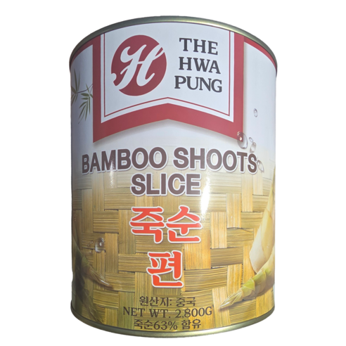 화풍 업소용 대용량 죽순 편(BAMBOO SHOOTS SLICE), 1개, 2.8kg