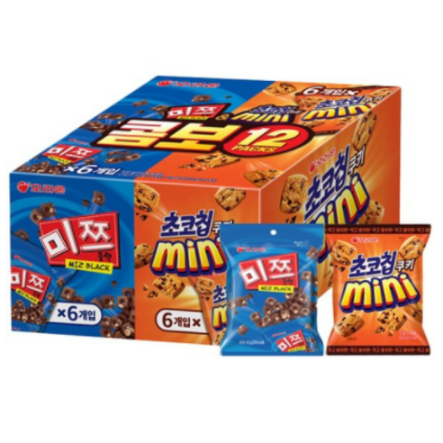 오리온 초코칩 45g x 6p + 미쯔 미니 42g x 6p