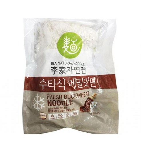 수타식메밀맛면 이가자연면 1kg