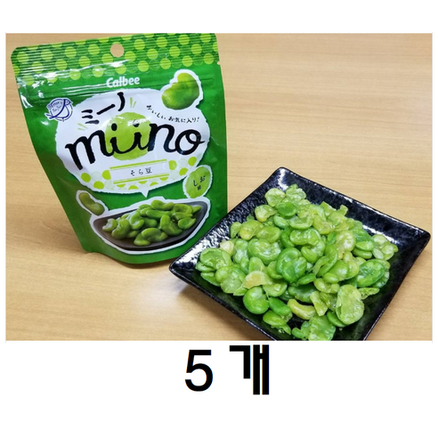 가루비 minno 미노 소라마메 완두콩 소금맛, 5개, 28g