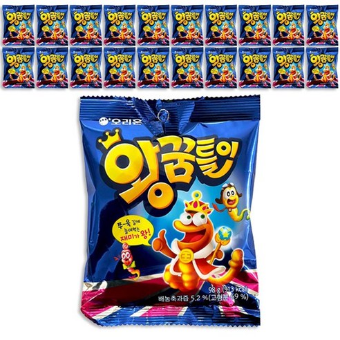 오리온 왕꿈틀이 젤리, 98g, 18개