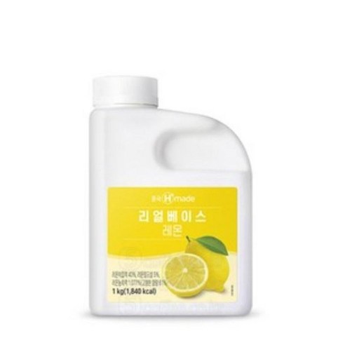 흥국에프앤비 맘스리얼베이스 레몬 1kg 2개 아이스박스포장