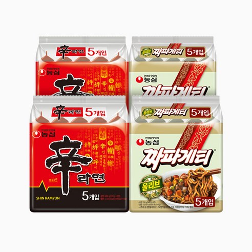농심 신라면10개입+짜파게티10개입 20개입 한박스 noodle