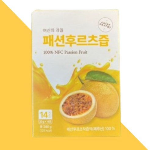 컬러에너지 여신의 과일 패션후르츠 착즙액 100% 과채 주스 페루산